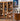 Elegant Cherry Wood Cabinet with Tempered Glass and Copper Accents fyx - 861MUTUKISPACE
