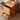 Elegant Cherry Wood Bedside Cupboard with Copper and Glass Accents fyx - 862MUTUKISPACE