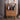 Elegant Cherry Wood Bedside Cupboard with Copper and Glass Accents fyx - 862MUTUKISPACE