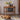 Elegant Cherry Wood Cart with Copper Accents - Natural Finish fyx - 871MUTUKISPACE