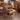 Elegant Cherry Wood Cart with Copper Accents - Natural Finish fyx - 871MUTUKISPACE