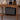 Elegant Cherry Wood Cart with Copper Accents - Natural Finish fyx - 871MUTUKISPACE