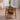 Stylish Tea Table in Cherry Wood & Walnut with Elegant Rattan Design fyx - 874MUTUKISPACE