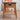Stylish Tea Table in Cherry Wood & Walnut with Elegant Rattan Design fyx - 874MUTUKISPACE