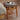 Stylish Tea Table in Cherry Wood & Walnut with Elegant Rattan Design fyx - 874MUTUKISPACE
