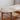 Elegant Cherry Wood and Glass Coffee Table with Rattan Accents fyx - 877MUTUKISPACE