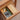 Elegant Cherry Wood and Glass Coffee Table with Rattan Accents fyx - 877MUTUKISPACE