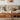 Elegant Cherry Wood and Glass Coffee Table with Rattan Accents fyx - 877MUTUKISPACE