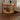 Elegant Cherry Wood and Glass Coffee Table with Stylish Rattan Accents fyx - 880MUTUKISPACE