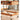 Elegant Cherry Wood Coffee Table with Glass and Stainless Steel Accents fyx - 882MUTUKISPACE