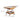 Elegant Cherry Wood Coffee Table with Glass and Stainless Steel Accents fyx - 882MUTUKISPACE