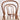 Elegant Light Brown Beech Wood Chair with Rattan Design fyx - 888MUTUKISPACE
