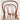 Elegant Light Brown Beech Wood Chair with Rattan Design fyx - 888MUTUKISPACE