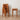 Elegant Oak Wood Stool with Light Grey Cushion - Natural and Comfortable Seating fyx - 891MUTUKISPACE