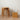 Elegant Oak Wood Stool with Light Grey Cushion - Natural and Comfortable Seating fyx - 891MUTUKISPACE