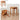 Elegant Oak Wood Stool with Light Grey Cushion - Natural and Comfortable Seating fyx - 891MUTUKISPACE