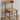 Elegant Natural Cherry Wood Chair with Rattan Detailing fyx - 894MUTUKISPACE