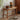 Elegant Cherry & Oak Wood Stool with Durable Kraft Paper Details fyx - 896MUTUKISPACE