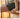 Elegant Cherry & Oak Wood Stool with Durable Kraft Paper Details fyx - 896MUTUKISPACE