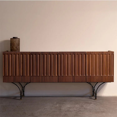 Ribbed Boxwood Storage Cabinet – Unique Modern Accent Piece fzgf - 3104MUTUKISPACE