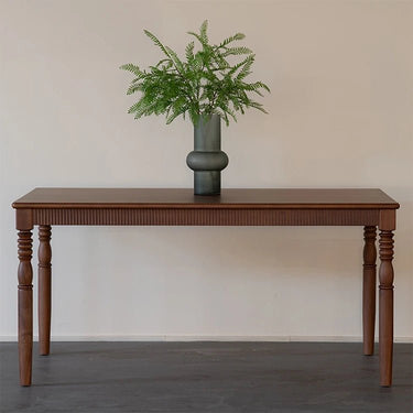 Walnut Wood Dining Table – Classic Style for Modern Homes fzgf - 3105MUTUKISPACE