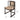 Stylish Ash Wood Chair with Faux Leather and Cotton-Linen Cushion – Perfect for Home or Office Decor fzgf-3109