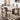 Stunning White Sintered Stone Table with Brown Ash Wood Finish hagst - 1666MUTUKISPACE