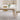 Stylish Table with White Sintered Stone Top and Ash Wood Multi - Layer Board hagst - 558MUTUKISPACE