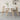 Elegant White Sintered Stone Dining Table with Ash Wood Multi - Layer Board hagst - 561MUTUKISPACE