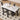 Modern White Sintered Stone & Oak Wood Multi - Layer Dining Table hagst - 576MUTUKISPACE