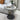 Leather & Steel Coffee Table – Minimalist Side Table for Living Room hakt - 5147MUTUKISPACE