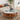 Modern Coffee Table with Sintered Stone Top – Round Solid Wood Centerpiece for Living Room halmh - 5322MUTUKISPACE