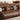 Stylish Sofa in Light Brown Faux Leather with Pine and Oak Wood Details – Comfort and Elegance Combined hatx - 1018MUTUKISPACE