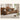 Versatile Sofa in Light Brown, Black, Green with Pine & Oak Wood, Down, Latex, and Faux Leather Elements hatx - 1019MUTUKISPACE