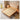 Stylish Multi - Tone Bed with Light Brown, Gray, Orange, Blue Synthetic Leather & Oak - Pine Wood Finish hbzwg - 633MUTUKISPACE