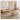 Elegant White Sintered Stone Coffee Table with Oak Wood and Metal Accents hbzwg - 638MUTUKISPACE
