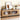 Elegant Brown Oak & Pine TV Cabinet with Glass Doors and Metal Accents hbzwg - 646MUTUKISPACE