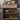 Vintage - Inspired Solid Wood Cabinet with Glass Doors – Elegant Storage Solution for Your Home hdst - 4256MUTUKISPACE