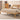 Handcrafted Ash Wood Bed with Elegant Rattan Headboard - Natural Finish hjhms - 1562MUTUKISPACE
