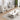 Elegant White Beige Sintered Stone Coffee Table - Modern Minimalist Design hjl - 1181MUTUKISPACE