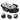 Elegant Sintered Stone & Pine Wood Coffee Table in Gray, Black, & White hjl - 1201MUTUKISPACE