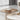 Elegant Sintered Stone & Pine Wood Coffee Table - White, Khaki, Brown, & Beige hjl - 1209MUTUKISPACE