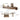 Stylish Khaki Dark Brown Pine Wood Coffee Table – Elegant Living Room Accent hjl - 1234MUTUKISPACE