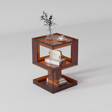 Acrylic Bedside Table – Modern Multi - Function Side Cabinet hjzjl - 5196MUTUKISPACE