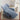 Elegant Blue and Beige Recliner with Dark Pine Wood Finish - Modern Gray and Green Accents hksc - 981MUTUKISPACE