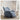 Elegant Blue and Beige Recliner with Dark Pine Wood Finish - Modern Gray and Green Accents hksc - 981MUTUKISPACE