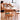 Premium Cherry Wood Finish Natural Wood Table - Elegant and Durable Design hldmz - 704MUTUKISPACE