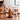 Rustic Natural Cherry Wood Table with Sturdy Iron Frame hldmz - 705MUTUKISPACE