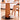 Rustic Natural Cherry Wood Table with Sturdy Iron Frame hldmz - 705MUTUKISPACE