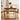 Vintage Cherry Wood Table with Sleek Steel Frame - Natural Finish hldmz - 709MUTUKISPACE